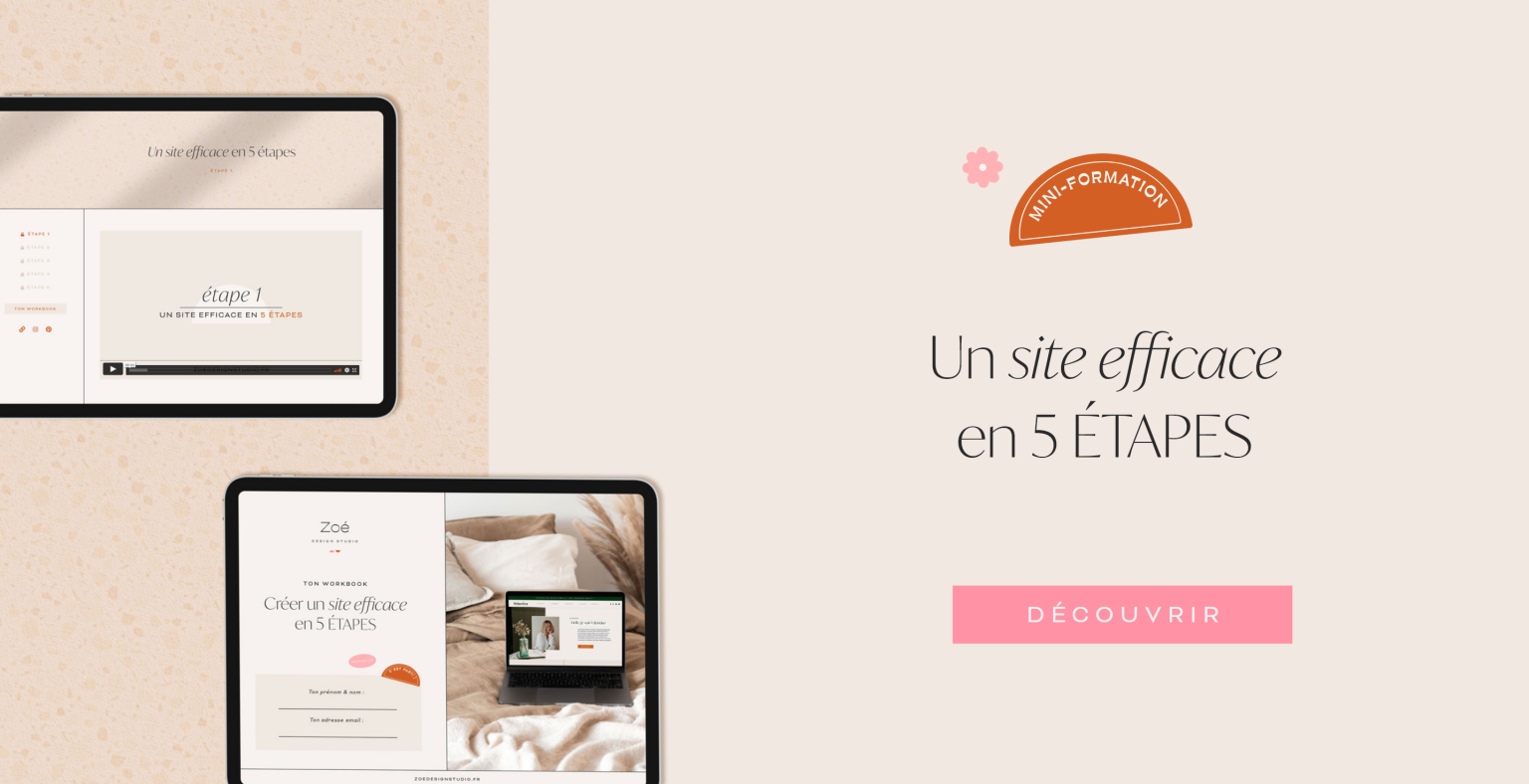 Structure d'un site web - Pages indispensables - Zoé design studio
