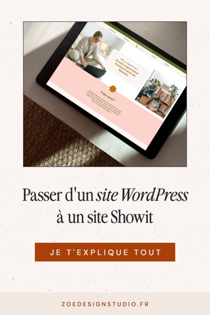 Epingle Pinterest : Passer d'un site WordPress à un site Showit