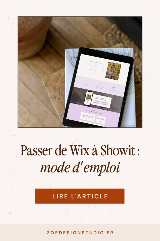 Epingle Pinterest : Passer de Wix à Showit : mode d'emploi