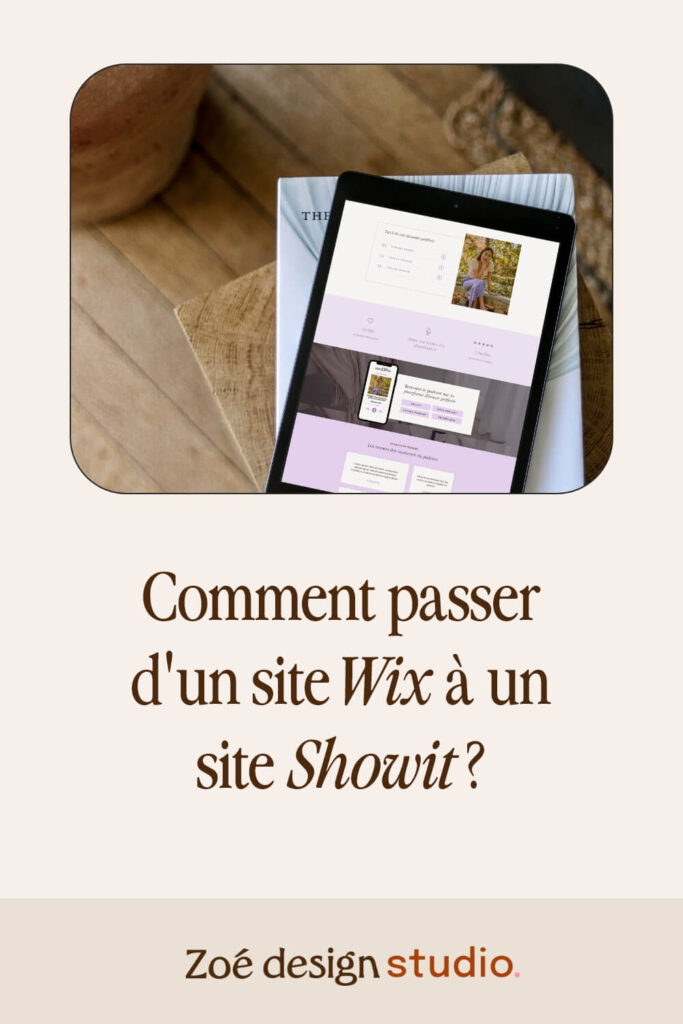 Epingle Pinterest : comment passer d'un site Wix à un site Showit ?