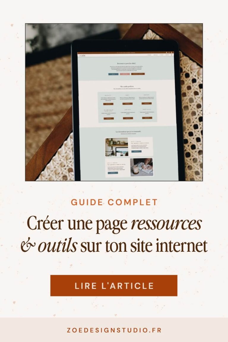 Pourquoi et comment créer une page ressources sur ton site web ? - Zoé ...