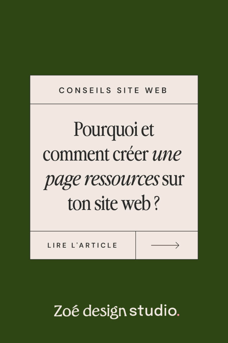 Pourquoi et comment créer une page ressources sur ton site web ? - Zoé ...