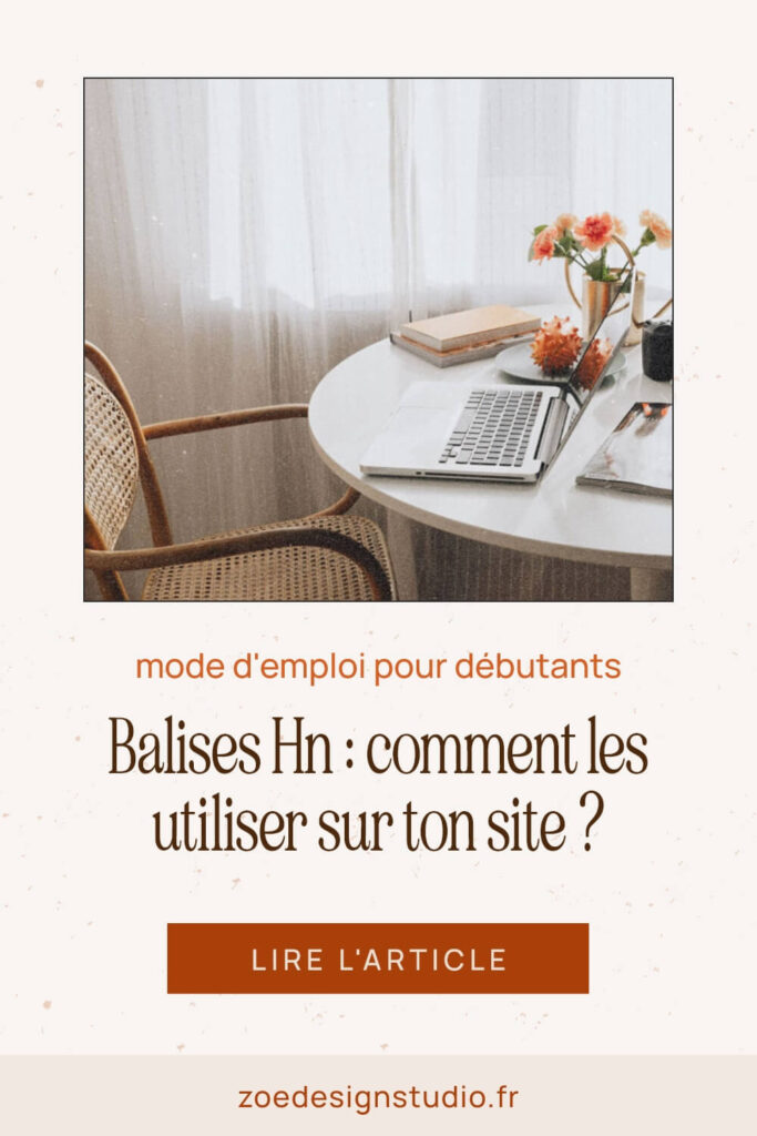 Epingle Pinterest : Balises Hn : comment les utiliser sur ton site ?