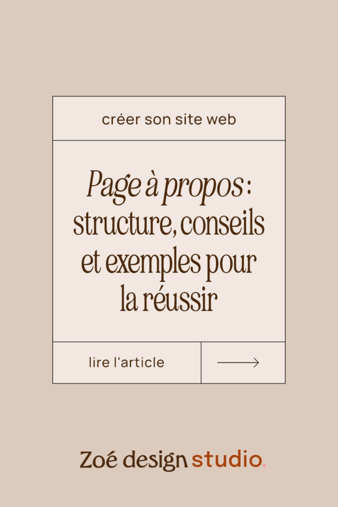 Epingle Pinterest : La page à propos de ton site, structure, conseils et exemples pour la réussir