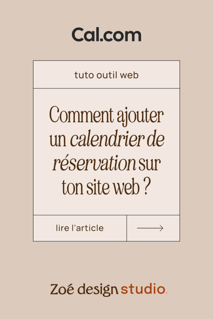 Epingle Pinterest : tuto comment ajouter un calendrier de réservation sur son site web ?