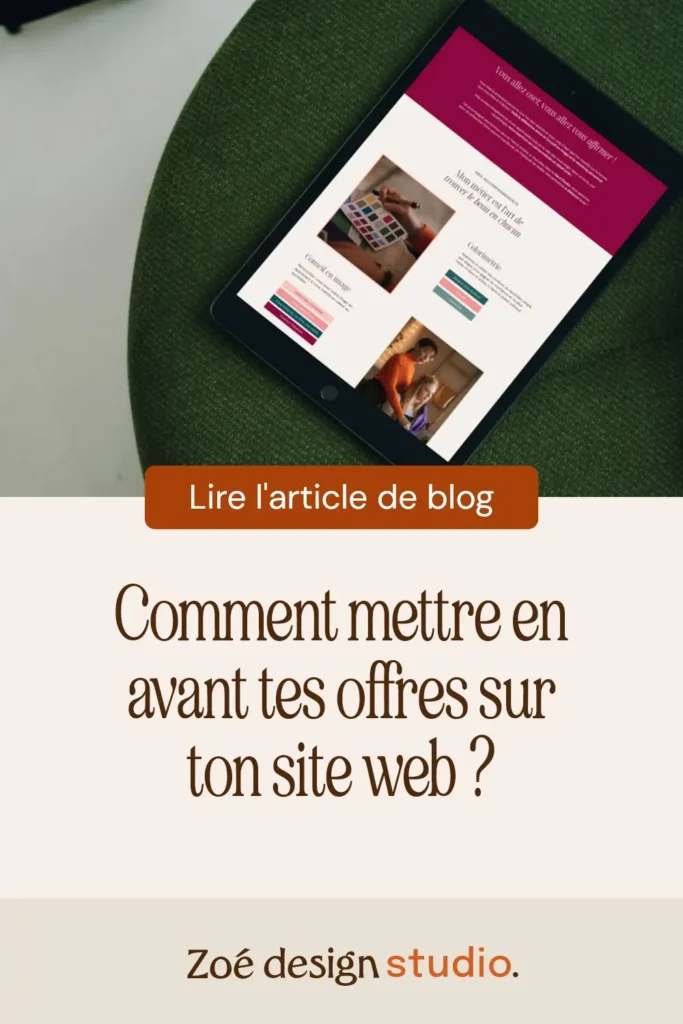 Epingle Pinterest : comment mettre en avant ses prestations sur son site web ?