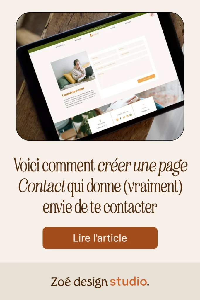 Epingle Pinterest - voici comment créer une page contact qui donne (vraiment) envie de te contacter