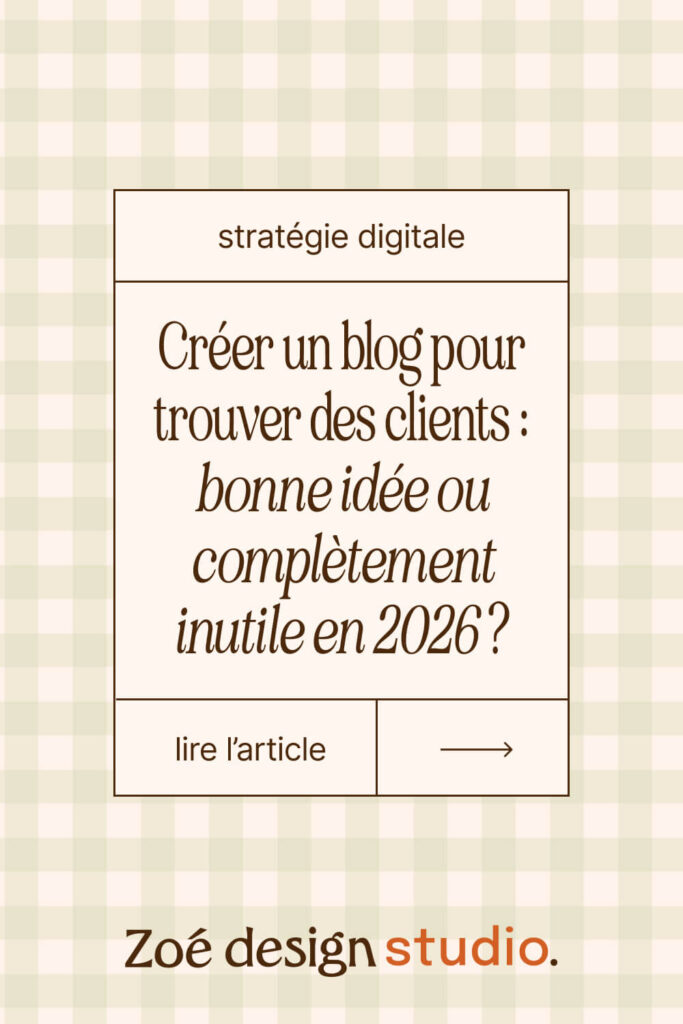 Epingle Pinterest : créer un blog pour trouver des clients en 2026, bonne idée ou complètement inutile ?